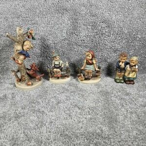 Goebel Hummel Figurines Set of 4 Culprits, Wayside Harmony Pair, We Congratulate